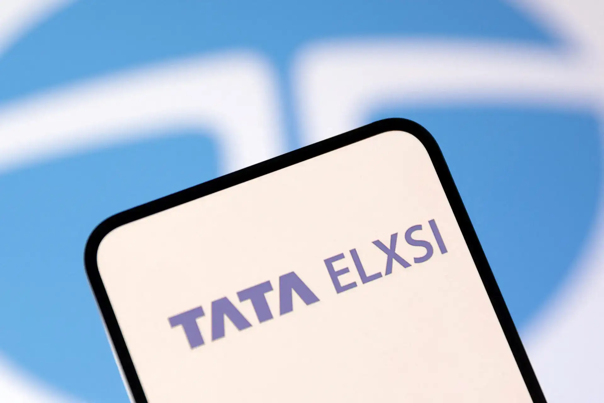 Illustration shows Tata Elxsi logo Illustration shows Tata Elxsi logo
